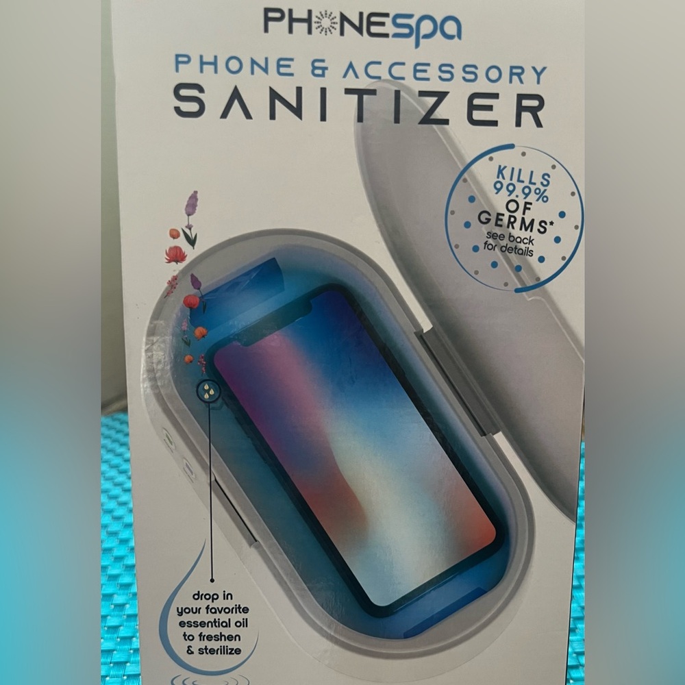 PhoneSpa UV Light Phone & Accessory Sanitizer Aromatherapy Diffuser Kills 99.9%